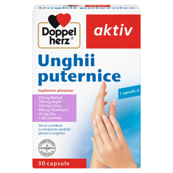 Illustration of the product packaging Doppelherz aktiv UNGHII PUTERNICE front view